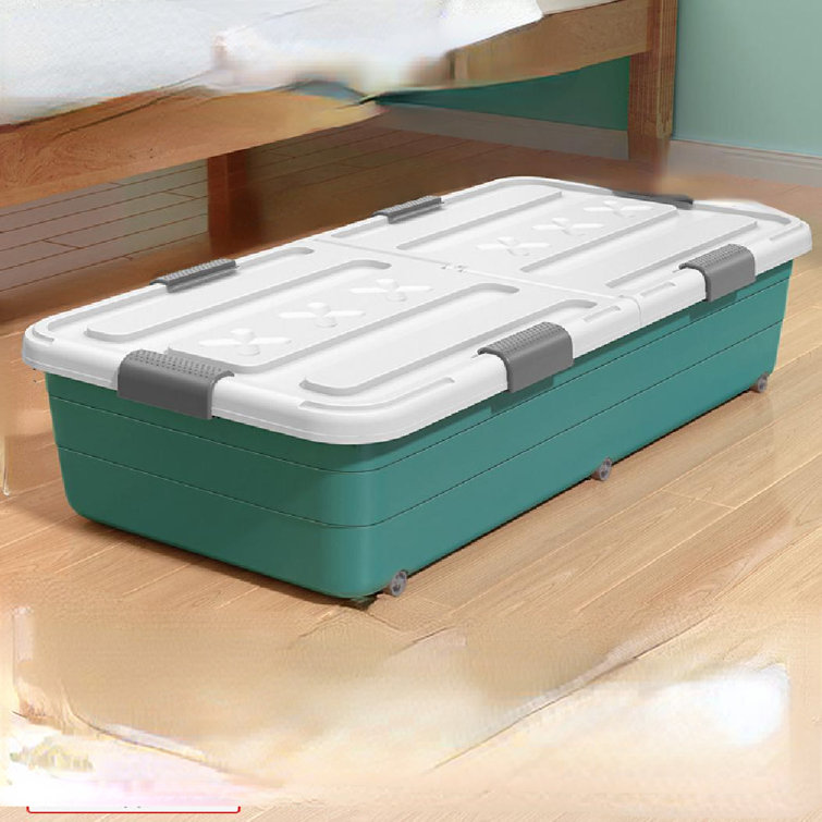Rebrilliant Under Bed Organizing Box Under Bed Storage Box Household